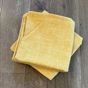 Set of 2 Mustard 16”x16” Throw Pillow Covers